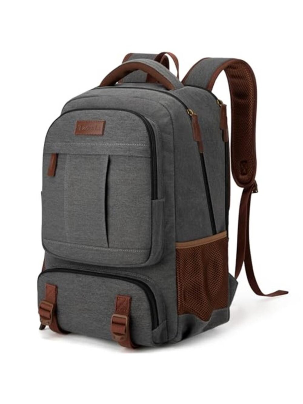Canvas Laptop Backpack Travel School Bookbag Anti Theft Carry On 15.6 Inch